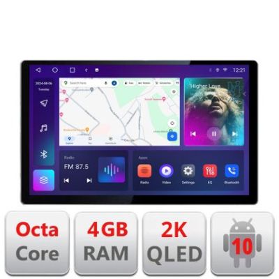 Navigatie dedicata Toyota Avensis 2009-2015 N-TY12 Edonav ecran 13" 2K 4+32 Android Waze USB Navigatie 4G 360 Toslink Youtube