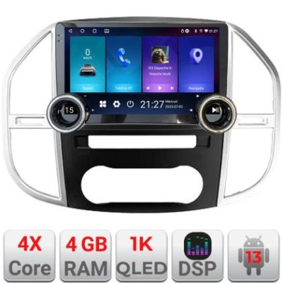 Navigatie Mercedes Vito w447 2016- Edotec  4+64 10.5 inch Incell 1K android Wifi 5Ghz gps internet  Kit-w447