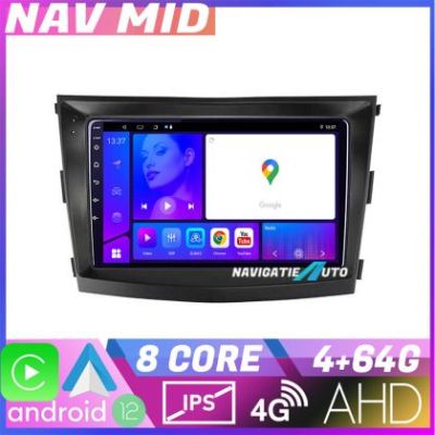 Navigatie SsangYong Tivoli 2015 2019 EDOTEC-LITE Android Ecran 720P Octa Core 4 64 Carplay