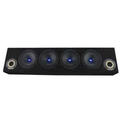 Cutie cu difuzoare iluminate Phoenix Gold 1700W ieșire SPL 2 x 4 OHM 4 x difuzoare midrange 2 x tweetere pro audio
