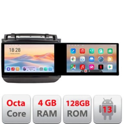 Navigatie VW Touareg 2011-2018 Edotec 2 ecrane  8 core 4+128 21.6 inch Incell android Wifi 5Ghz gps internet  Kit-1142-type-a