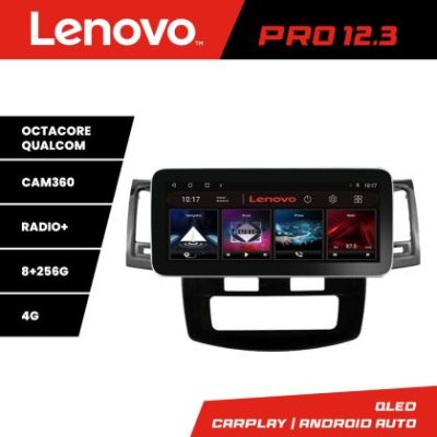 Navigatie Toyota Hilux 2008-2014 K-143 Lenovo PRO 8+256 12.3 inch qled android 4G DSP gps internet