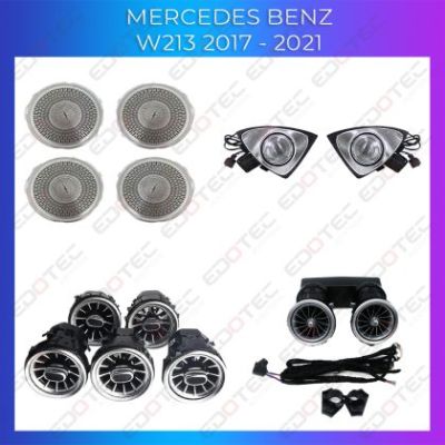 Lumini ambientale Mercedes W213 01+02+03+04 E Class set complet control telefon sau sistem original