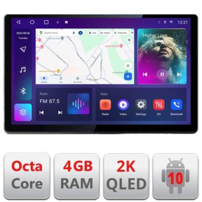 Navigatie dedicata Ford Focus 4 Kuga 2018-2023 N-focus4 Edonav ecran 13" 2K 4+32 Android Waze USB Navigatie 4G 360 Toslink Youtube Radio kit-