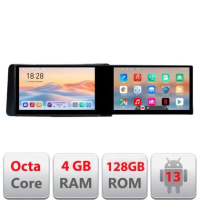 Navigatie Skoda Kamiq 2019- Edotec 2 ecrane  8 core 4+128 21.6 inch Incell android Wifi 5Ghz gps internet  Kit-kamiq