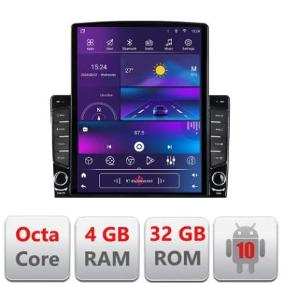 Navigatie Ford Focus C-max S-max Galaxy Mondeo unitati ovale dedicata Ouad core 4+32 ecran vertical 9.7" DSP 360 FHD AHD Android radio gps internet  kit-ford-oval+EDT-E709