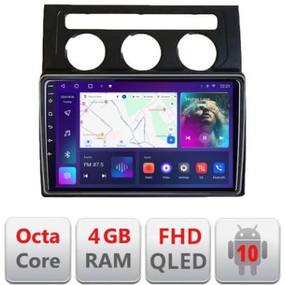 Navigatie VW Touran 2003-2009 clima automata B-touran2 Android Ecran QLED octa core 4+64 carplay android auto kit-touran2+EDT-E310V3