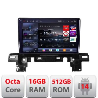 Navigatie Mazda CX5 2018-2020 Edotec Kit-cx5 8 core QLED 2K 16+512GB 360 Android Waze USB Navigatie Internet Youtube Radio