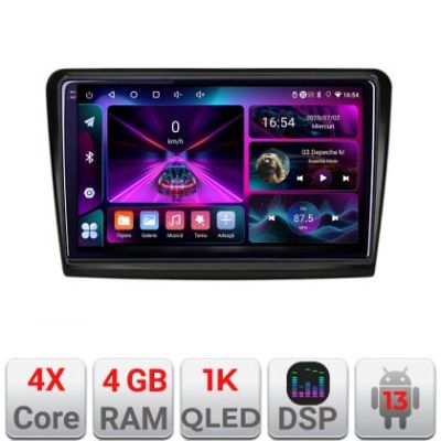 Navigatie Skoda Superb 2 A-SUPERB2  4+64 InCell Display 1K Android Waze USB Navigatie Internet Youtube Radio