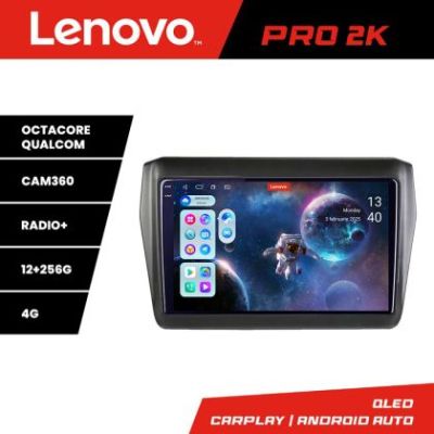 Navigatie Suzuki Swift 2017- Lenovo Kit-2179 8 core QLED 2K 12+256 360 Android Waze USB Navigatie Internet Youtube Radio