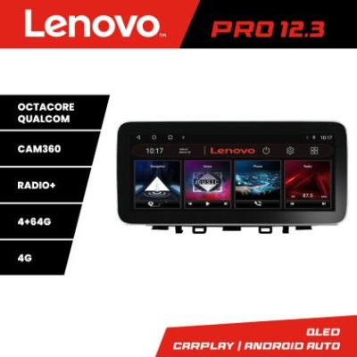 Navigatie Kia Stonic 2016-2020 Lenovo PRO 4+64 12.3 inch qled android 4G DSP gps internet  Kit-Stonic