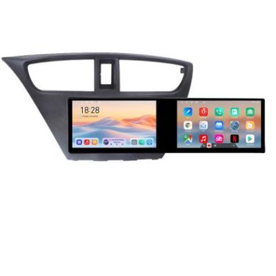 Navigatie Honda Civic 2012-2016 Kit-civic Edotec 2 ecrane  8 core 4+128 21.6 inch Incell android Wifi 5Ghz gps internet a