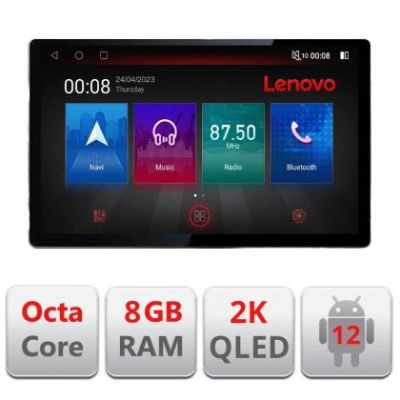 Navigatie Hyundai Kona N-1058 ecran 13" 2K 8+128 Android Waze USB Navigatie 4G 360 Toslink Youtube Radio KIT-10