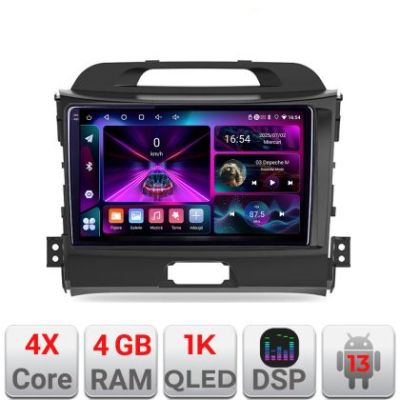 Navigatie Kia Sportage 2010- A-325  4+64 InCell Display 1K Android Waze USB Navigatie Internet Youtube Radio