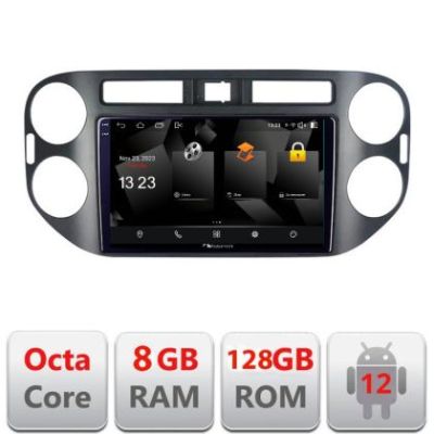 Navigatie VW Tiguan si Golf Plus 2012-2016 Android Octa Core Qualcomm 2K Qled 8+128 DTS DSP 360 4G Optical