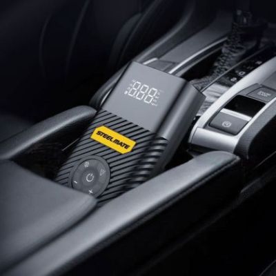 Compresor auto portabil Steelmate P07 si incarcator auto