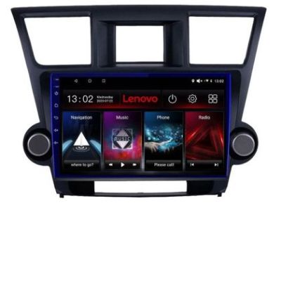Navigatie Toyota Highlander 2007-2013 Android radio gps internet 8 core QLED 2K 8+256 360 Lenovo