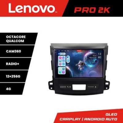 Navigatie Mitsubishi Outlander 2010 Lenovo Kit-056 8 core QLED 2K 12+256 360 Android Waze USB Navigatie Internet Youtube Radio v1