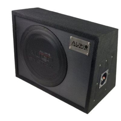 Subwoofer activ flat cu incinta, Audio System, 240 W RMS, 285 W MAX, difuzor 10", bass reflex, cu amplificator incorporat