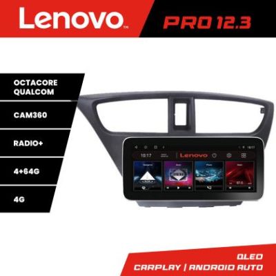 Navigatie Honda Civic 2012-2016 K-civic Lenovo PRO 4+64 12.3 inch qled android 4G DSP gps internet a
