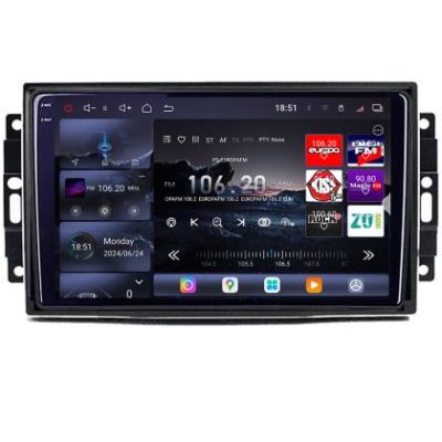 Navigatie Chrysler Jeep Edotec Kit-202 8 core QLED 2K 16+512GB 360 Android Waze USB Navigatie Internet Youtube Radio v2