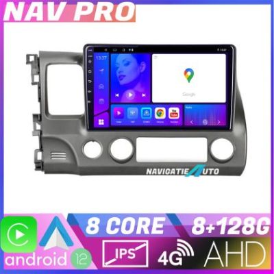 Navigatie Honda Civic Sedan KIT 044 EDOTEC-LITE Android Ecran 720P Octa Core 8 128 Carplay