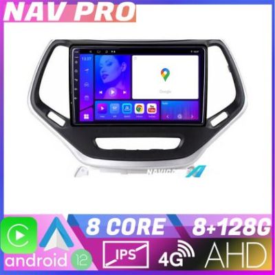 Navigatie Jeep Cherokee 2014 2019 KIT 248 EDOTEC-LITE Android Ecran 720P Octa Core 8 128 Carplay