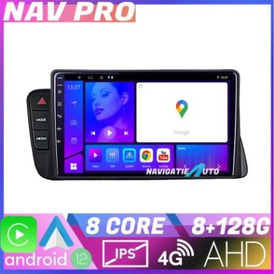 Navigatie Audi A4 2008 2016 NON MMI KIT A4 EDOTEC-LITE Android Ecran 720P Octa Core 8 128 Carplay