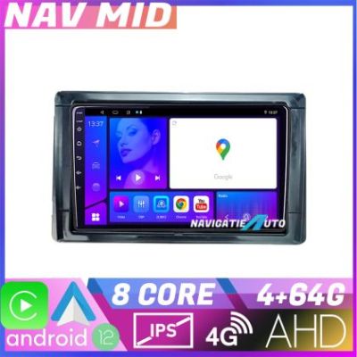 Navigatie Toyota 2DIN KIT TY2DIN EDOTEC-LITE Android Ecran 720P Octa Core 4 64 Carplay