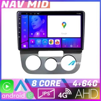 Navigatie VW Golf 5 2004 2010 clima manuala EDOTEC-LITE Android Ecran 720P Octa Core 4 64 Carplay