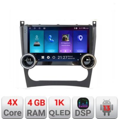 Navigatie Mercedes W203 CLC Kit-093 Edotec  4+64 10.5 inch Incell 1K android Wifi 5Ghz gps internet