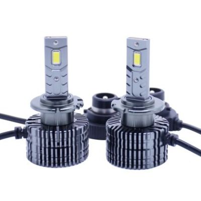 Set de 2 Becuri Faruri Conversie Hid-Led, Steelmate LED D4S Led, Plug & Play, 6000k, Miez Cupru, Radiator Aluminiu Silentios, Calitate Premium