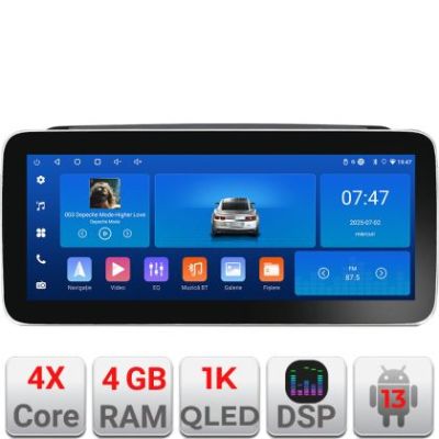 Navigatie Skoda Rapid Seat Toledo 2013+ Edotec 4+64 12.3 inch Incell 1K android Wifi 5Ghz gps internet  Kit-rapid v1