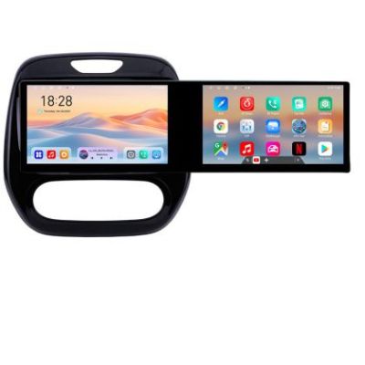 Navigatie Renault Captur 2013-2020 Edotec 2 ecrane  8 core 4+128 21.6 inch Incell android Wifi 5Ghz gps internet  KIT-captur-v2