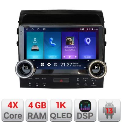 Navigatie Toyota Landcruiser 200 V8 2007-2015 cu navi si 360 Edotec  4+64 10.5 inch Incell 1K android Wifi 5Ghz gps internet  KIT-381-360