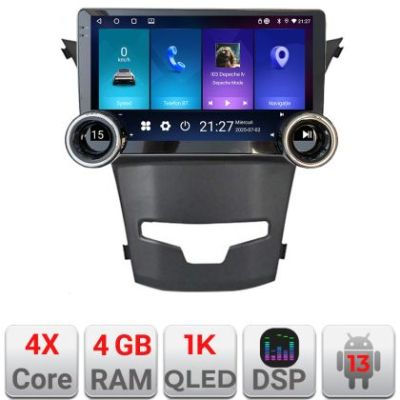 Navigatie Ssangyong Korando 2014-2019 Kit-1159 Edotec  4+64 10.5 inch Incell 1K android Wifi 5Ghz gps internet S