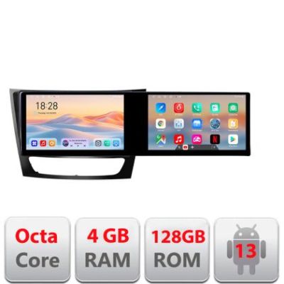 Navigatie Mercedes W211 W219 Kit-090 Edotec 2 ecrane  8 core 4+128 21.6 inch Incell android Wifi 5Ghz gps internet  Cor