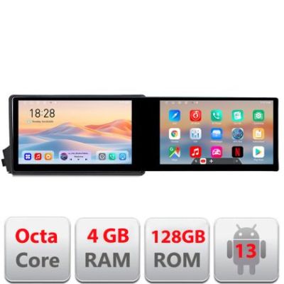 Navigatie Ssangyong Kyron Actyon Kit-158 Edotec 2 ecrane  8 core 4+128 21.6 inch Incell android Wifi 5Ghz gps internet