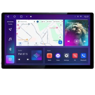 Navigatie Kia Optima 2016- Manual Qled 2K Octa Core 4+64 LTE 4G DSP Wifi 5Ghz android auto carplay radio gps internet EDT-E413-2K