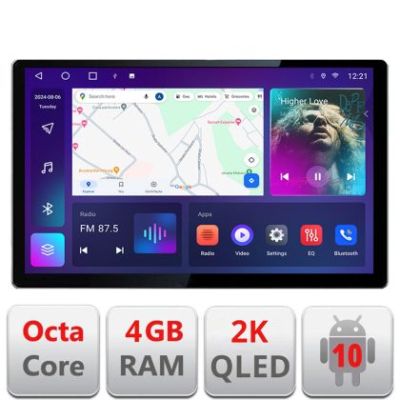 Navigatie Skoda Superb 3 2015- Qled 2K Octa Core 4+64 LTE 4G DSP Wifi 5Ghz android auto carplay radio gps internet EDT-E413-2K