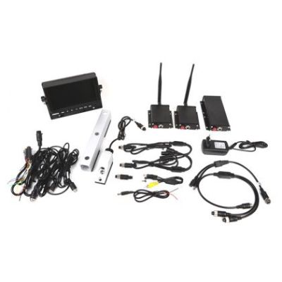 Kit sistem de camere pentru stivuitor - camere de siguranță fără fir + monitor 7" + baterie de 5200mAh