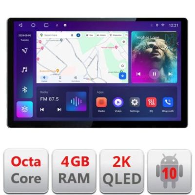 Navigatie universala KIT-1DIN Edotec ecran 13",Octacore,4Gb RAM,32Gb Hdd,4G,360,DSP,Carplay,Bluetooth