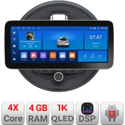 Navigatie Mini 2015-2019 masini fara ecran color de fabrica Edotec 4+64 12.3 inch Incell 1K android Wifi 5Ghz gps internet