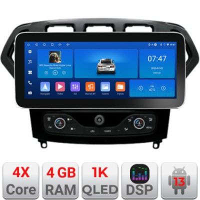 Navigatie Ford Mondeo 2007-2010 Edotec 4+64 12.3 inch Incell 1K android Wifi 5Ghz gps internet