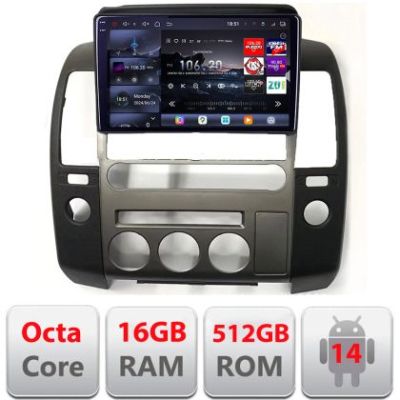 Navigatie dedicata Nissan Patfinder si Navara masini cu navigatie de fabrica Android Qled 2K Octa Core 16+512 LTE 4G DSP Wifi 5Ghz android-auto carplay gps EDT-E809-2K