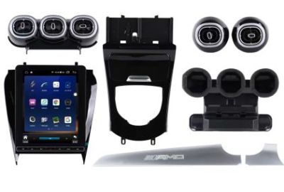 Navigație dedicata Mercedes Benz Clasa C GLC 2015-2021 cu Android GPS Bluetooth CarPlay Android Auto 8 GB RAM 128 GB Stocare ecran IPS