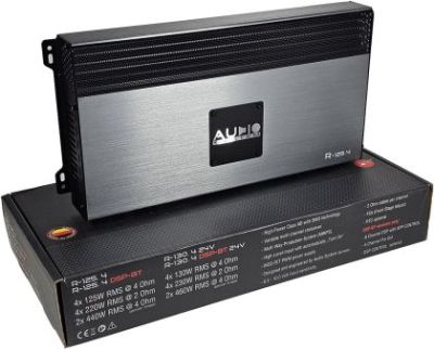 Amplificator audio Audio System R-125.4 cu 4 canale, clasa A - B, amplificator SQ, 2 - 4 OHM