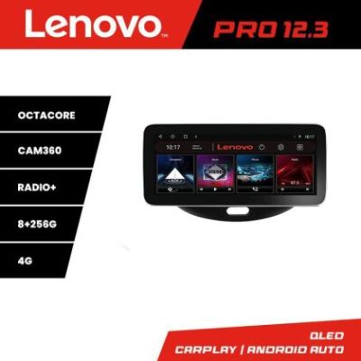 Navigatie Hyundai I10 2007-2013 Lenovo PRO 8+256 12.3 inch qled android 4G DSP gps internet  KIT-i10-2007
