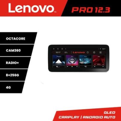 Navigatie Peugeot Bipper, CitroenNemo, Fiat Qubo 2008-2017 Lenovo PRO 8+256 12.3 inch qled android 4G DSP gps internet  Kit-bipper v1