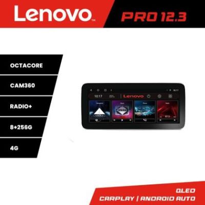 Navigatie universala KIT-2din-2 Lenovo PRO 8+256 12.3 inch qled android 4G DSP gps internet  C